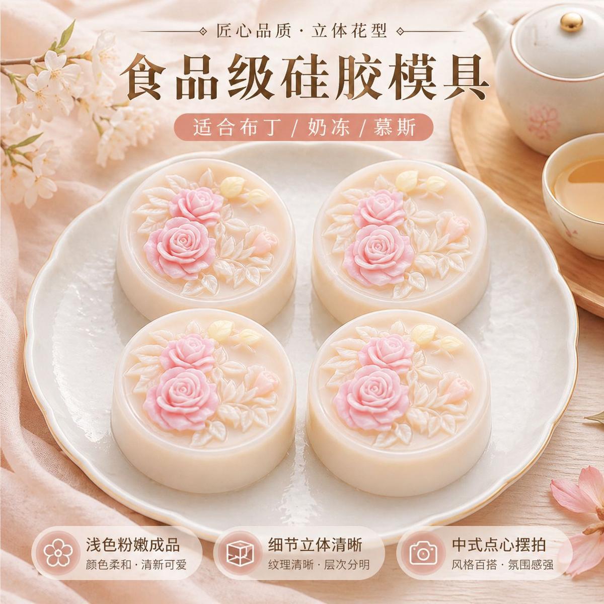 Rose Soap mold (RUUIPON-770)
