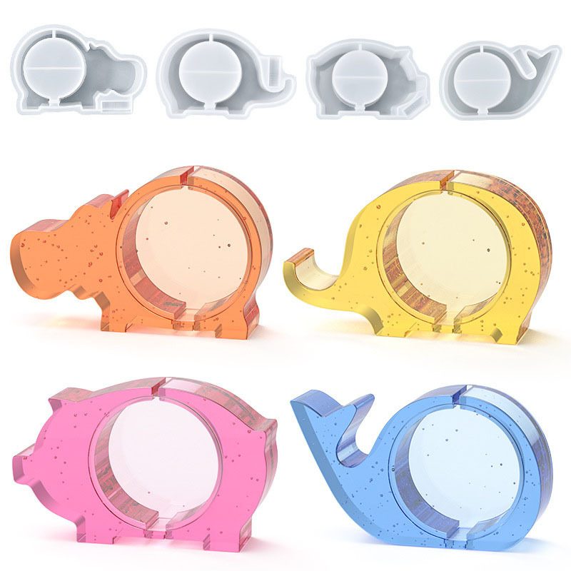 Animal Piggy Bank Storage Box mold (RUUIPON-793)