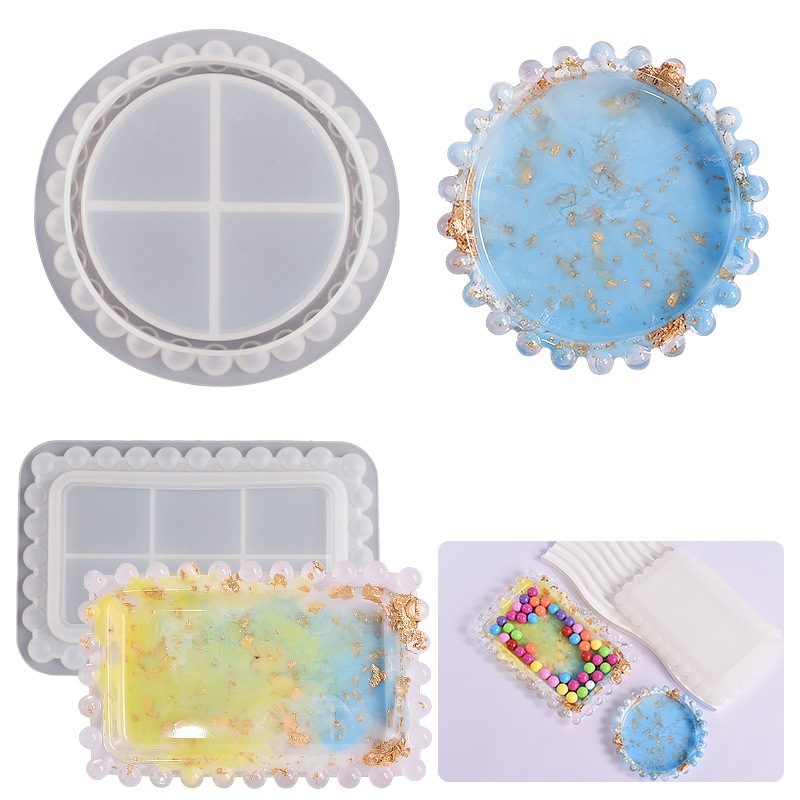 Polka Dot Dish Tray mold (RUUIPON-809)