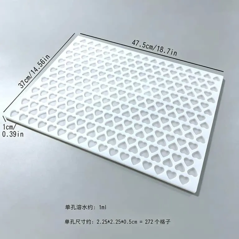 Multi-cavity pectin gummy tray example