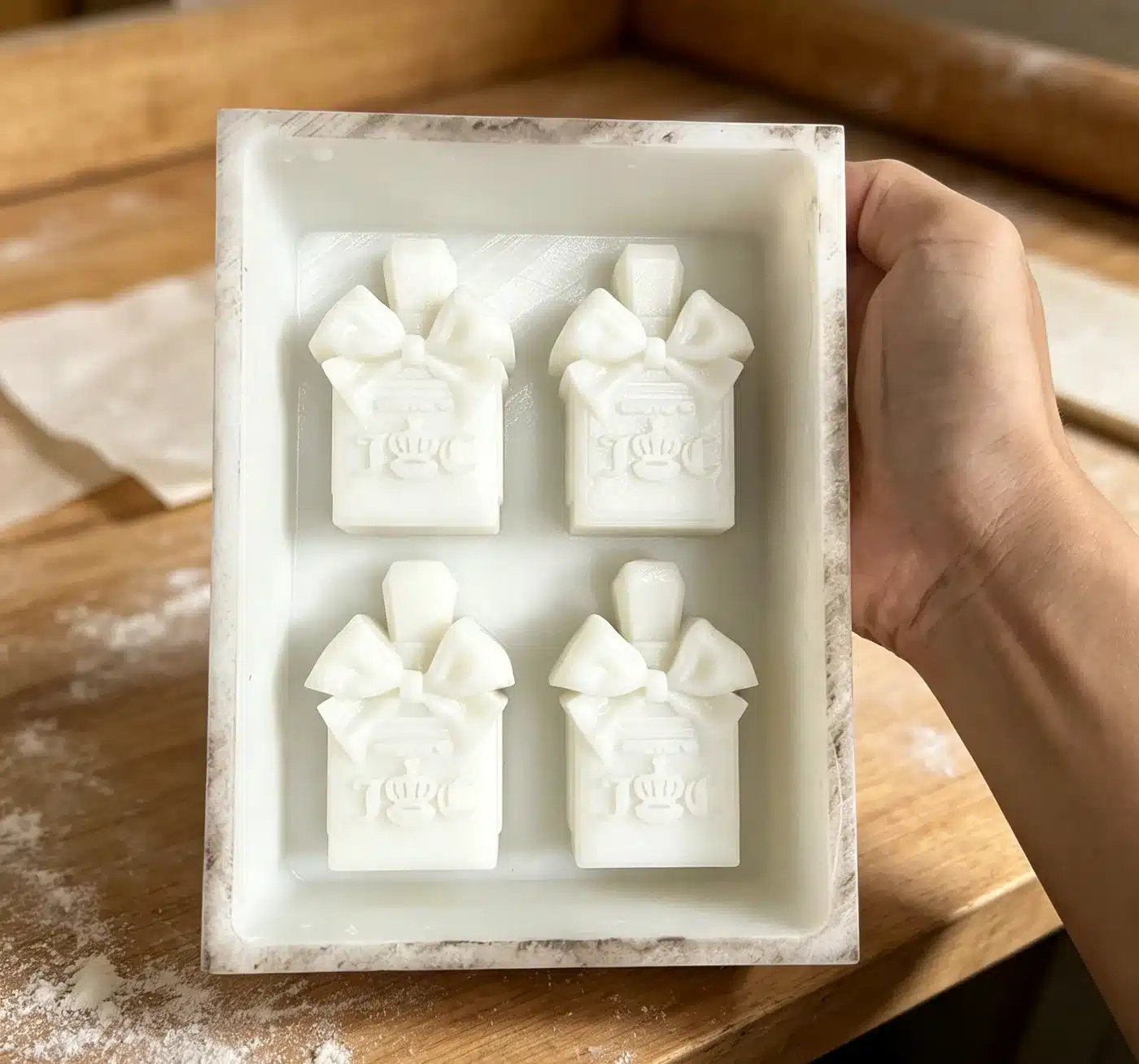 Custom Silicone Mold for Bath Truffle Press Cavities